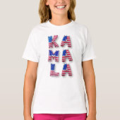 T-shirt Kamala Harris mignon Alphabets de ballons du pavil (Devant)
