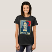 T-shirt Kamala Harris OUI ELLE PEUT 2024 Président des éle (Devant entier)