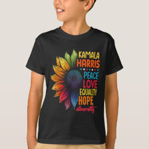 T-shirt Kamala Harris Peace Love Equality Hope Diversity