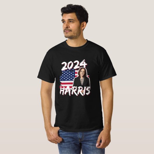 T-shirt Kamala Harris pour l'élection présidentielle améri (Devant entier)