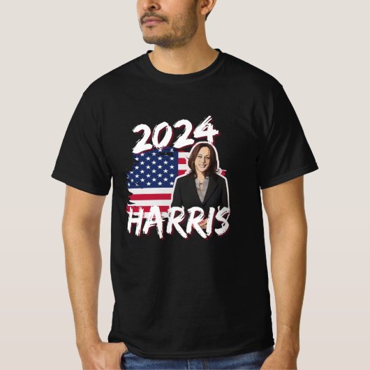 T-shirt Kamala Harris pour l'élection présidentielle améri (Devant)