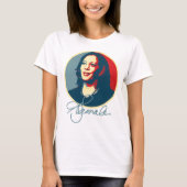 T-shirt Kamala Harris Signature Portrait (Devant)