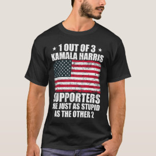 T-shirt Kamala Harris Stupide plaisanterie Drapeau América