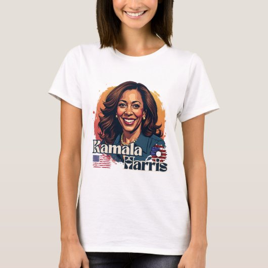 T-shirt Kamala Harris sur l'autonomisation (Devant)