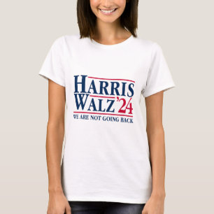 T-shirt Kamala Harris Tim Walz Vp Nous Ne Reviendrons Pas