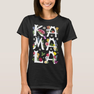 T-shirt Kamala Harris Vintage Floral Cat Lettres Président