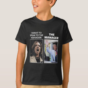 T-shirt Kamala je veux parler au directeur Trump Mcdona