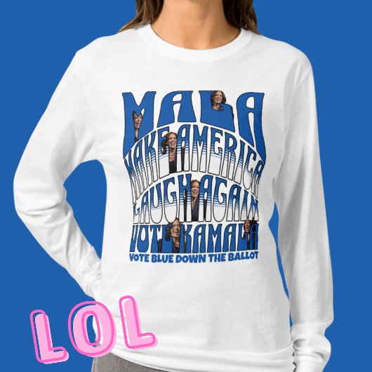 T-shirt Kamala Laughing Long Sleft