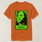 T-shirt kamala liberté bré vert (Design devant)