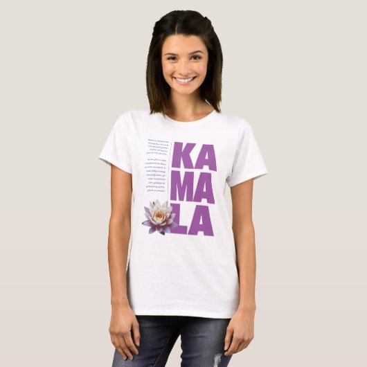 T-shirt Kamala Nom Signification (Devant entier)