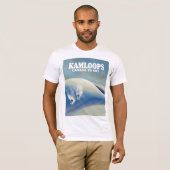 T-shirt Kamloops Canada à Ski (Devant entier)