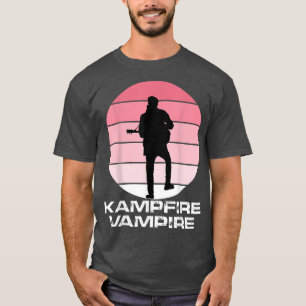 T-shirt Kampfire Vampire T Shirt Scottish Music Black Tee