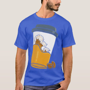 T-shirt Kanagawa Coffee Japanese Big Wave