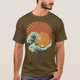 T-shirt Kanagawa Wave Motifs japonais par Tobe Fonseca