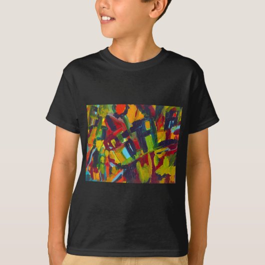 T-shirt Kandinsky 304 Oeuvre Abstraite colorée (Devant)