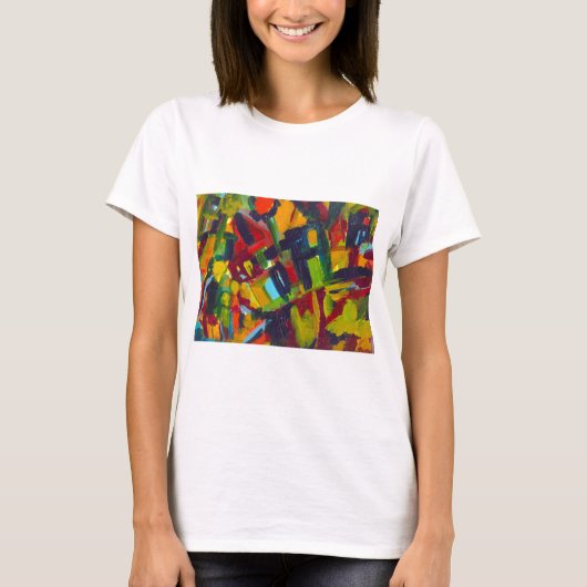 T-shirt Kandinsky 304 Oeuvre Abstraite colorée (Devant)