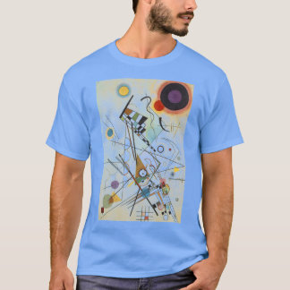 T-shirt Kandinsky Absract Expressionniste Carolina Bleu