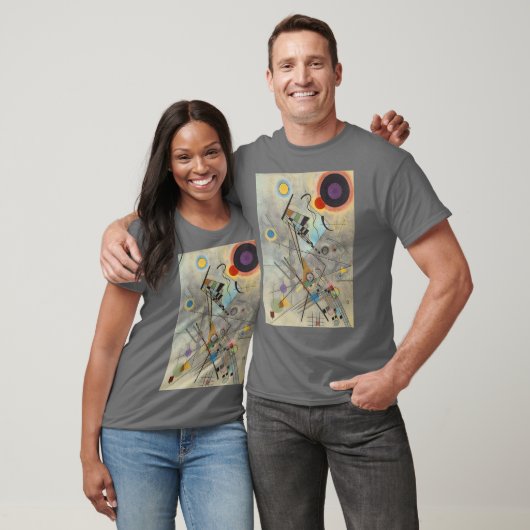 T-shirt Kandinsky Absract Expressionniste gris foncé (Unisexe)