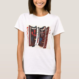 T-shirt Kandinsky Brown avec Supplément Abstrait