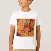 T-shirt Kandinsky Brown jaune bleu rouge (Devant)