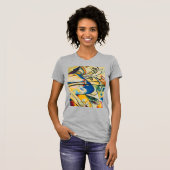 T-shirt Kandinsky Composition IV Art Abstrait Heather Grey (Devant entier)
