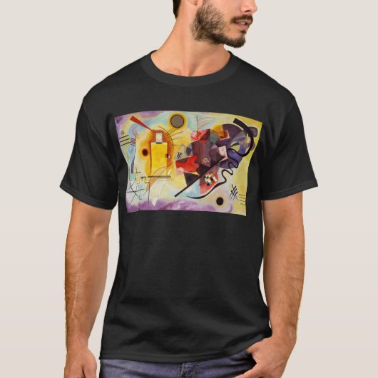 T-shirt Kandinsky jaune bleu (Devant)