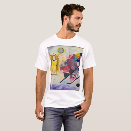 T-shirt KANDINSKY - Jaune Rouge Bleu (Devant entier)