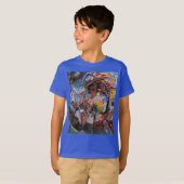 T-shirt Kandinsky Moscou I Cityscape Abstraite profonde ro (Devant entier)