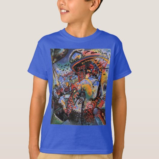 T-shirt Kandinsky Moscou I Cityscape Abstraite profonde ro (Devant)