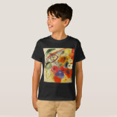 T-shirt Kandinsky Noir frappe la peinture Abstraite (Devant entier)