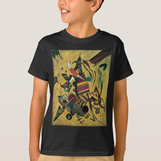 T-shirt Kandinsky Points Peinture en toile Abstraite (Devant)