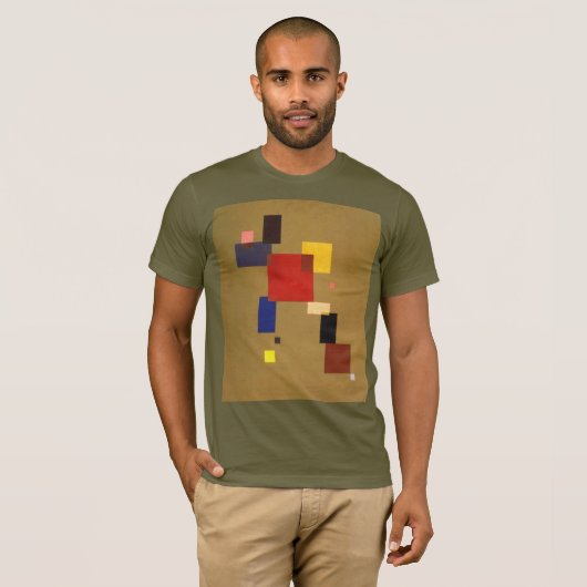 T-shirt Kandinsky Treize Rectangles peinture Abstraite (Devant entier)