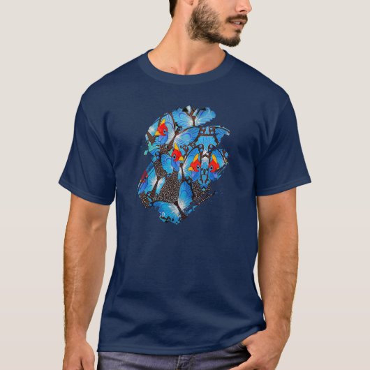 T-shirt Kanga Bleu (Devant)