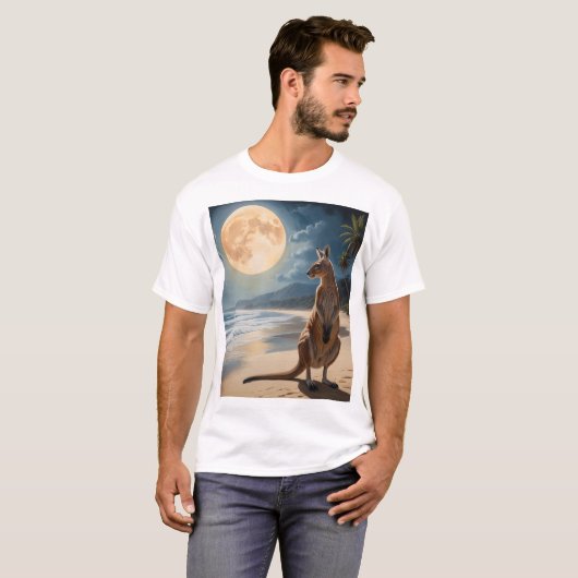 T-shirt Kangaroo Art (Devant entier)