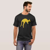 T-shirt Kangaroo Aussie Australie Roo Jaune Kangaroo (Devant entier)