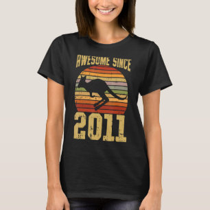 T-shirt Kangaroo Awesome depuis 2011 11e anniversaire 11 a