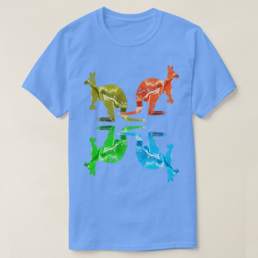 T-shirt Kangaroo coloré (Design devant)
