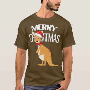 T-shirt Kangaroo de Noël australien