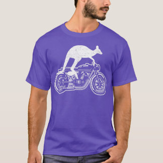 T-shirt Kangaroo équitation moto Australie moto vélo moto