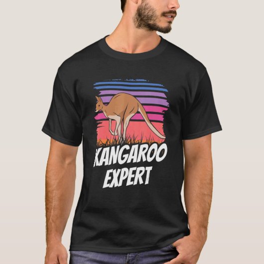 T-shirt Kangaroo Expert Australie Kangaroos Animal (Devant)