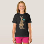 T-shirt Kangaroo Handball player Handball (Devant entier)