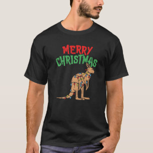 T-shirt Kangaroo Lights Australie Joyeux Noël Pj Match