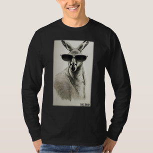 T-shirt Kangaroo lunettes de soleil zoo animaux nature fau