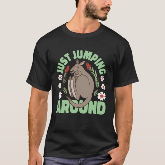 T-shirt Kangaroo Ne Fait Que Sauter (Devant)