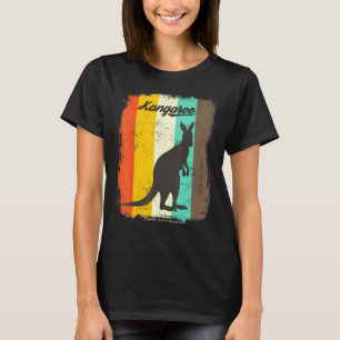 T-shirt Kangaroo Retro les années 70 Vintage animal mignon