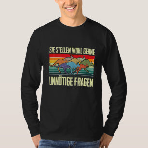 T-shirt Kangaroo Retro Vintage Ne pas demander une quête i