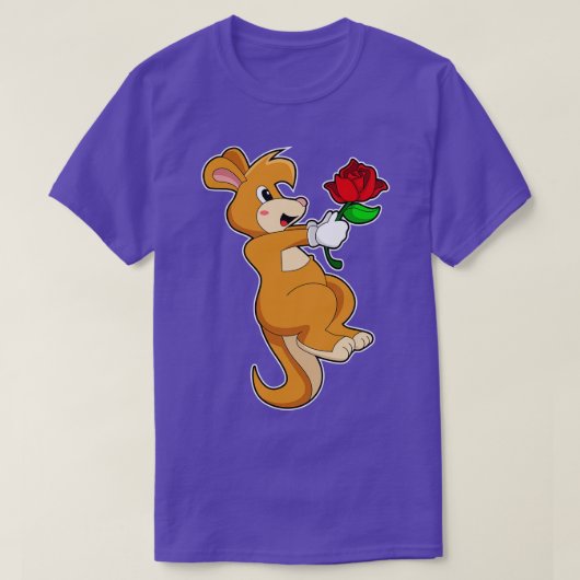T-shirt Kangaroo with Flower (Design devant)