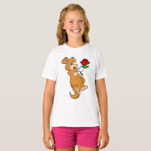 T-shirt Kangaroo with Flower (Devant entier)