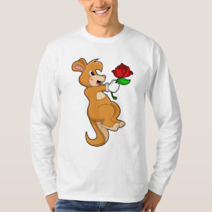 T-shirt Kangaroo with Flower