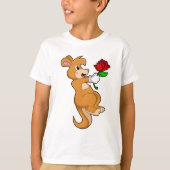 T-shirt Kangaroo with Flower (Devant)